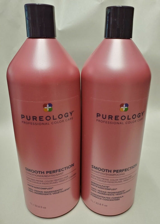 Pureology Smooth Perfection Shampoo & Conditioner Duo 33.8 oz. 100% Authentic