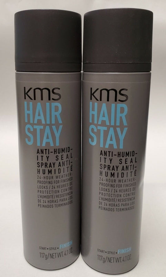 KMS Hair Stay Anti-Humidity Seal Spray 4.1 oz. 2 Pack 100% Authentic