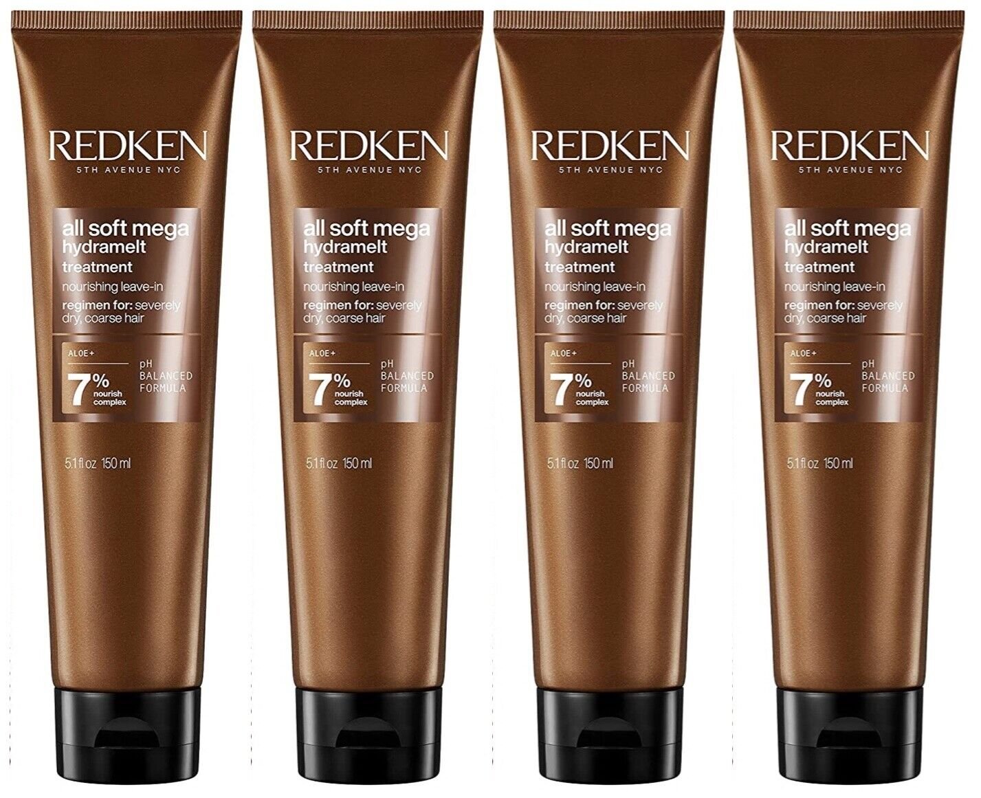 ($108.00 Value) Redken All Soft Mega Hydramelt Severely Dry Hair 5 oz (Set of 4)