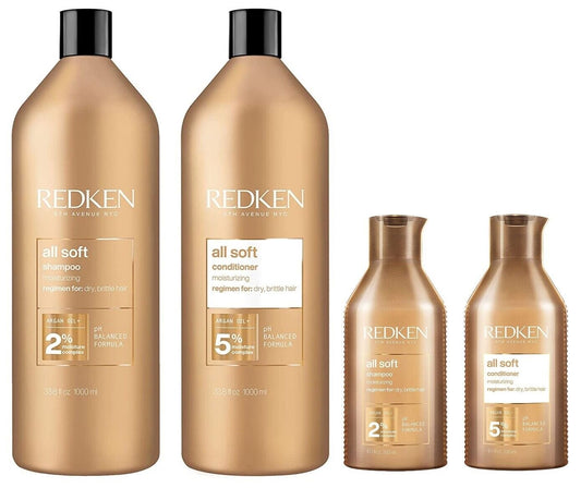 Redken All Soft Shampoo & Conditioner Liter and Retail 10.1oz Duos $132.00 Value