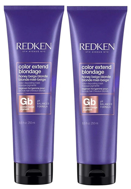 ($62 Value) Redken Color Extend Blondage Mask 8.5oz. Gb Honey Beige (Set of 2)