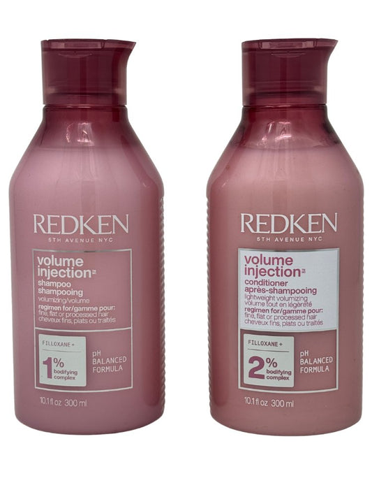 Redken Volume Inject Shampoo and Conditioner 10.1 oz Each (Duo Set)