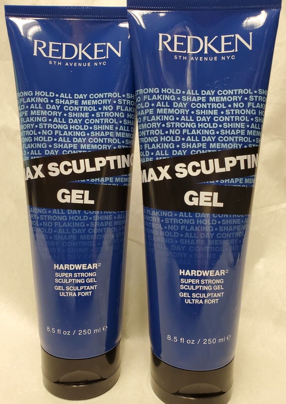 Redken New Hardwear Max Super Strong Sculpting Gel 2 Pack 8.5 oz. 100% Authentic