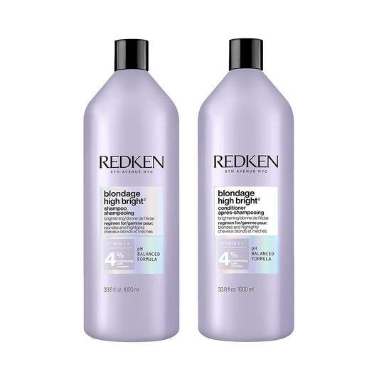 ($92 Value) Redken Blondage High Bright Shampoo and Conditioner 33.8oz Duo