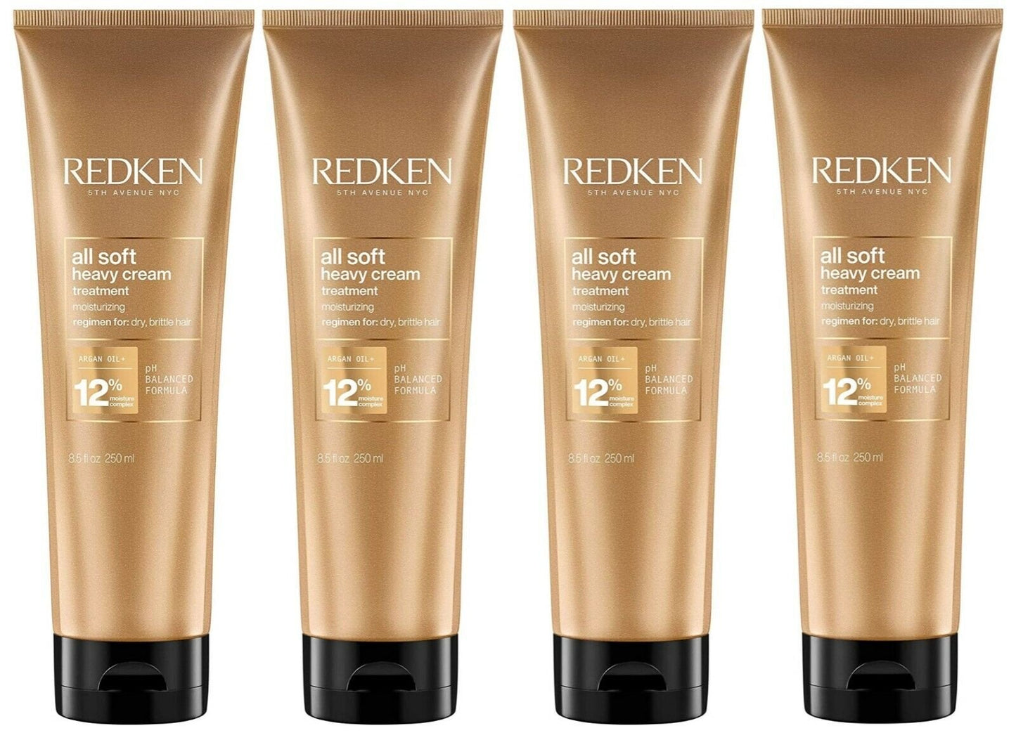 ($108.00 Value) Redken All Soft Heavy Cream, 8.5oz. (Set of 4)