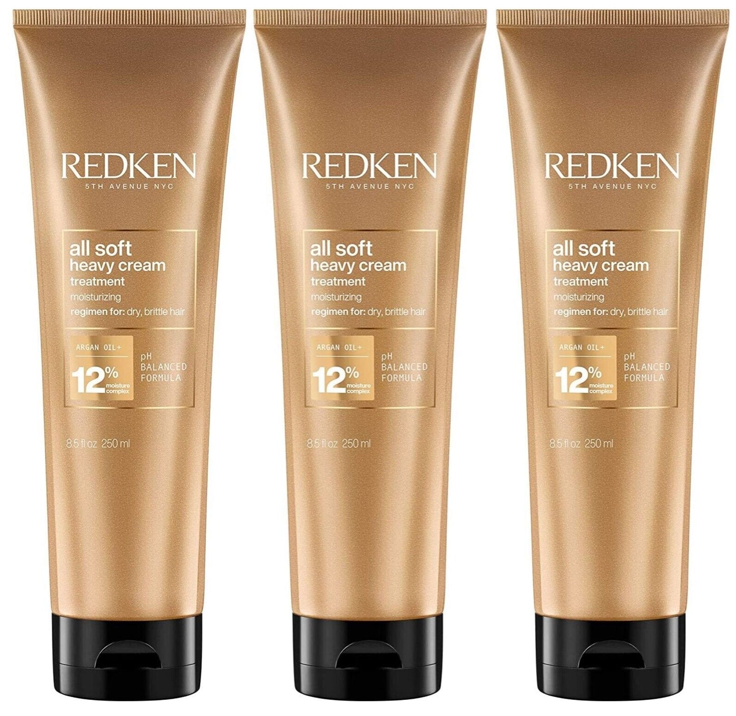 ($81.00 Value) Redken All Soft Heavy Cream, 8.5oz. (Set of 3)