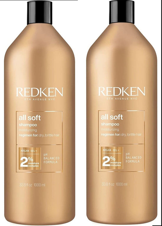Redken All Soft Shampoo Liter (Set of 2, $84.00 Value)