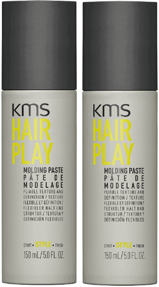 KMS Hairplay Molding Paste 5 oz. 2 Pack 100% Authentic Buy With Confidence