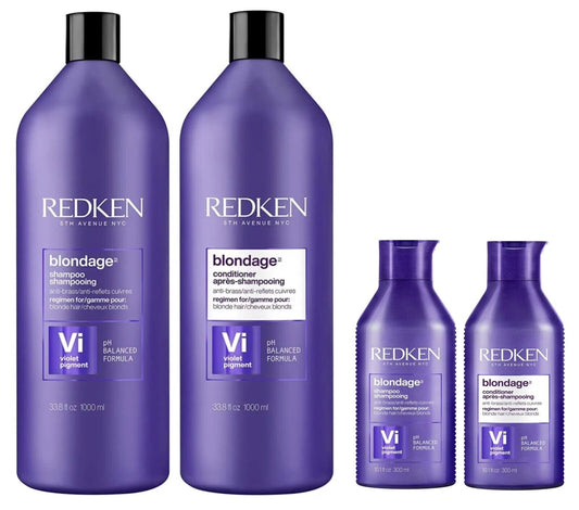 ($136) Redken Color Extend Blondage Shampoo and Conditioner 10.1 and 33.8 fl oz