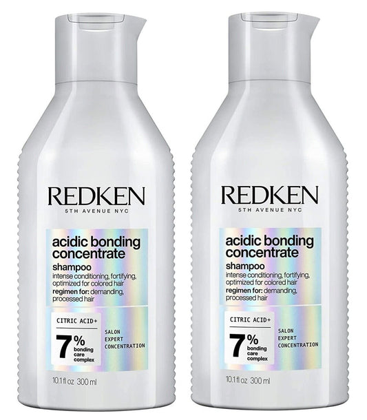 Redken Acidic Bonding Concentrate Shampoo for Damaged Hair 10.1 fl oz (Set of 2)