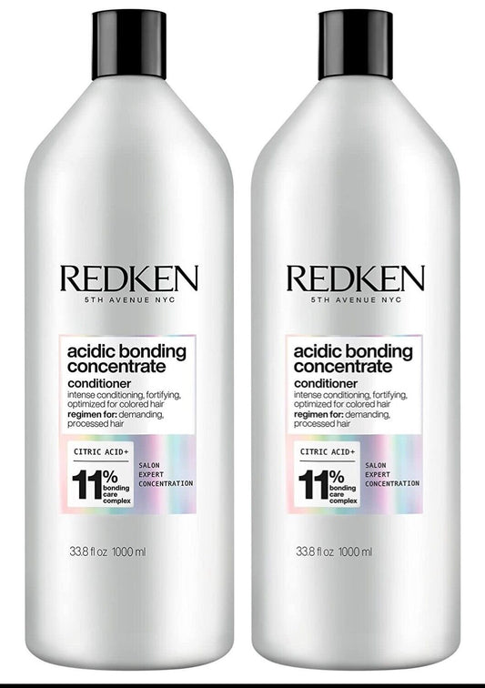 ($114 Value) Redken Acidic Bonding Concentrate Conditioner 33.8 fl oz (Set of 2)